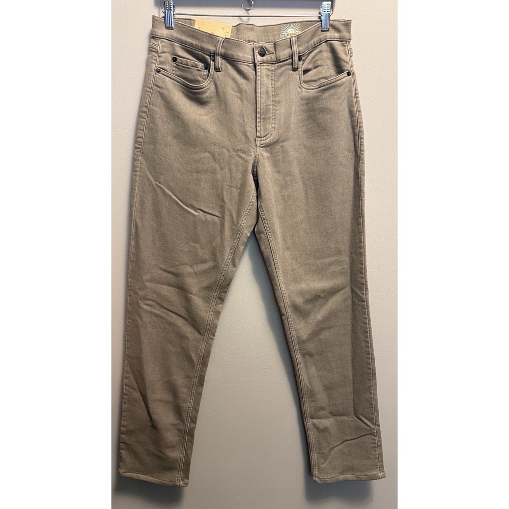 FAHERTY Stretch Terry Tailored Fit‎ 5 Pocket Pants Jeans Size 32x32 Brown NWT